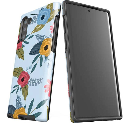 Blue Fall Flowers Galaxy Note 10 Pro Case