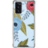 Blue Fall Flowers Galaxy Note20 5G Clear Case