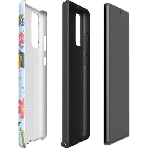 Blue Fall Flowers Galaxy Note20 5G Pro Case