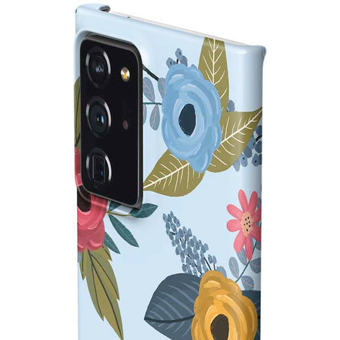 Blue Fall Flowers Galaxy Note20 Ultra 5G Lite Case