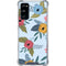 Blue Fall Flowers Galaxy S20 FE Clear Case