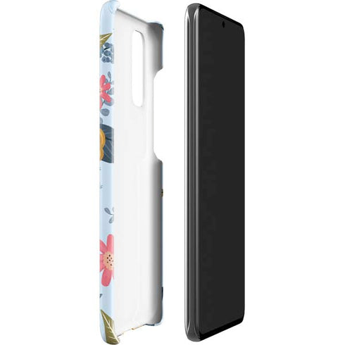 Blue Fall Flowers Galaxy S20 Lite Case