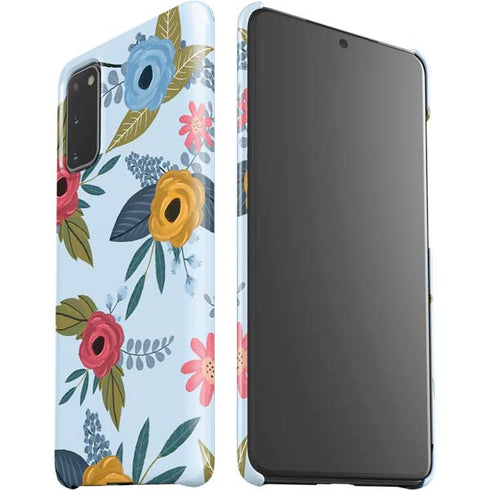 Blue Fall Flowers Galaxy S20 Lite Case