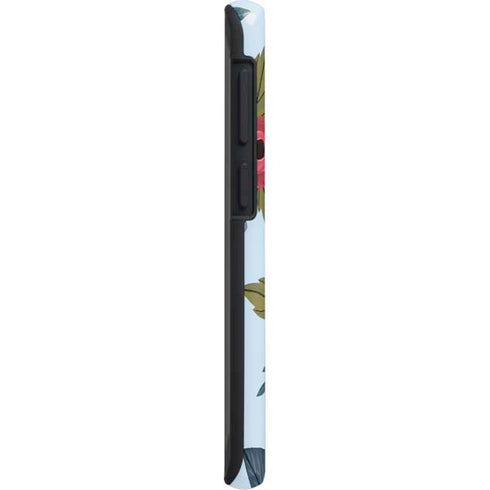 Blue Fall Flowers Galaxy S20 Plus Pro Case