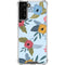 Blue Fall Flowers Galaxy S21 FE Clear Case