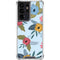 Blue Fall Flowers Galaxy S21 Ultra 5G Clear Case