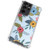 Blue Fall Flowers Galaxy S21 Ultra 5G Clear Case