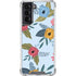 Blue Fall Flowers Galaxy S22 Clear Case
