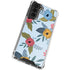 Blue Fall Flowers Galaxy S22 Clear Case