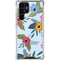 Blue Fall Flowers Galaxy S22 Ultra Clear Case