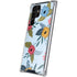 Blue Fall Flowers Galaxy S22 Ultra Clear Case
