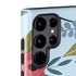 Blue Fall Flowers Galaxy S22 Ultra Pro Case