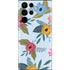Blue Fall Flowers Galaxy S22 Ultra Skin