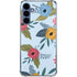 Blue Fall Flowers Galaxy S24 Clear Case