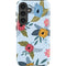 Blue Fall Flowers Galaxy S24 Impact Case