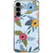 Blue Fall Flowers Galaxy S24 Plus Clear Case