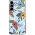 Blue Fall Flowers Galaxy S24 Plus Clear Case