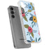Blue Fall Flowers Galaxy S24 Plus Clear Case