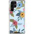 Blue Fall Flowers Galaxy S24 Ultra Clear Case