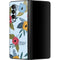 Blue Fall Flowers Galaxy Z Fold3 5G Skin