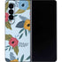 Blue Fall Flowers Galaxy Z Fold4 5G Skin