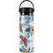 Blue Fall Flowers Hydro Flask 20oz Wide Mouth Skin