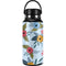 Blue Fall Flowers Hydro Flask 32oz Wide Mouth Skin