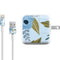 Blue Fall Flowers iPad Charger (10W USB) Skin