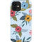 Blue Fall Flowers iPhone 12 Impact Case