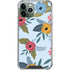 Blue Fall Flowers iPhone 12 Pro Clear Case