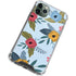 Blue Fall Flowers iPhone 12 Pro Clear Case