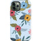 Blue Fall Flowers iPhone 12 Pro Max Impact Case