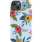 Blue Fall Flowers iPhone 13 Impact Case
