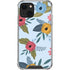 Blue Fall Flowers iPhone 13 Mini Clear Case