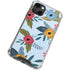 Blue Fall Flowers iPhone 13 Mini Clear Case