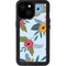 Blue Fall Flowers iPhone 13 Mini Waterproof Case