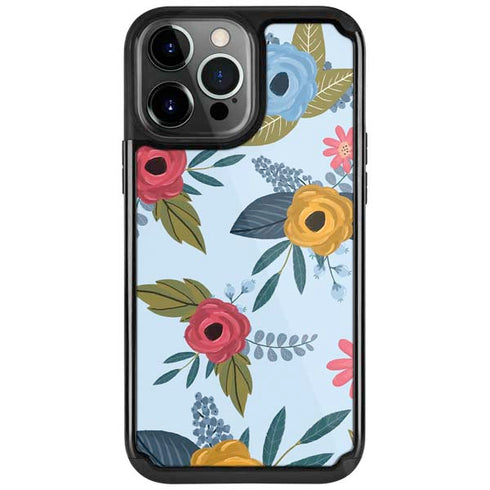 Blue Fall Flowers iPhone 13 Pro Cargo Case
