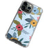 Blue Fall Flowers iPhone 13 Pro Clear Case