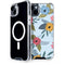 Blue Fall Flowers iPhone 15 Plus MagSafe Case