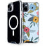 Blue Fall Flowers iPhone 15 Plus MagSafe Case