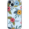 Blue Fall Flowers iPhone 15 Plus Skin