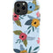 Blue Fall Flowers iPhone 15 Pro Max Impact Case