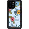 Blue Fall Flowers iPhone 14 Pro Max Waterproof Case