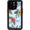 Blue Fall Flowers iPhone 14 Pro Waterproof Case