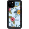 Blue Fall Flowers iPhone 15 Plus Waterproof Case