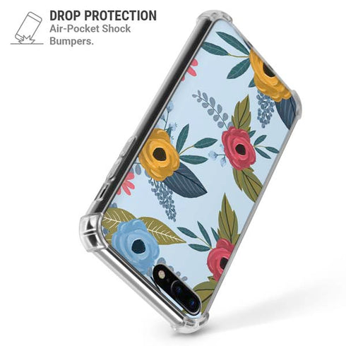 Blue Fall Flowers iPhone 7/8 Plus Clear Case