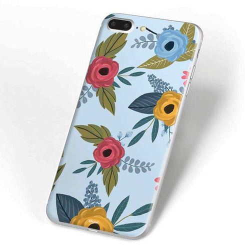 Blue Fall Flowers iPhone 7 Plus Skin