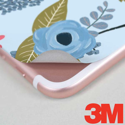 Blue Fall Flowers iPhone 8 Skin