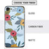 Blue Fall Flowers iPhone SE (2nd & 3rd Gen) Skin