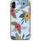 Blue Fall Flowers iPhone XS Skin